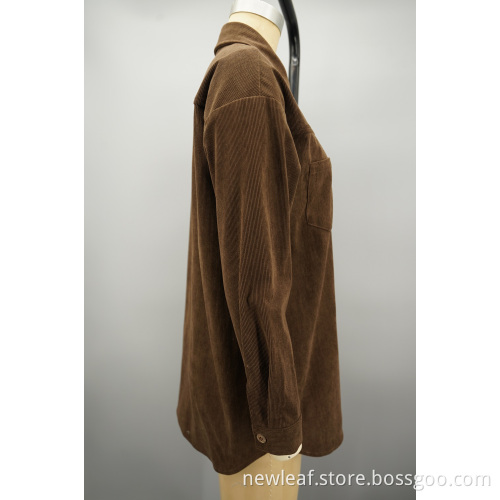 High Quality Corduroy 16W Ladies Shirt